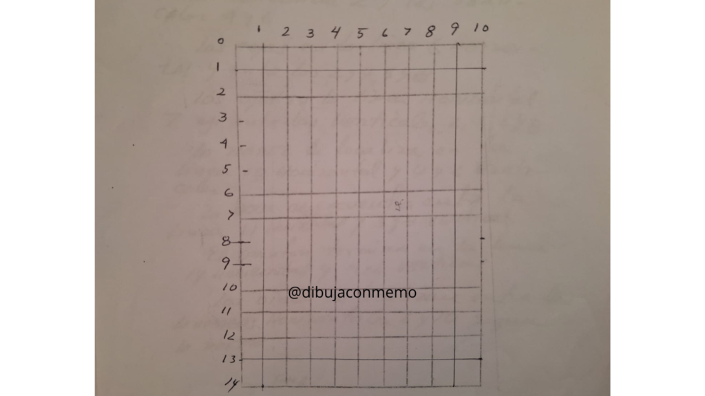 líneas de proporción para un rostro de frente